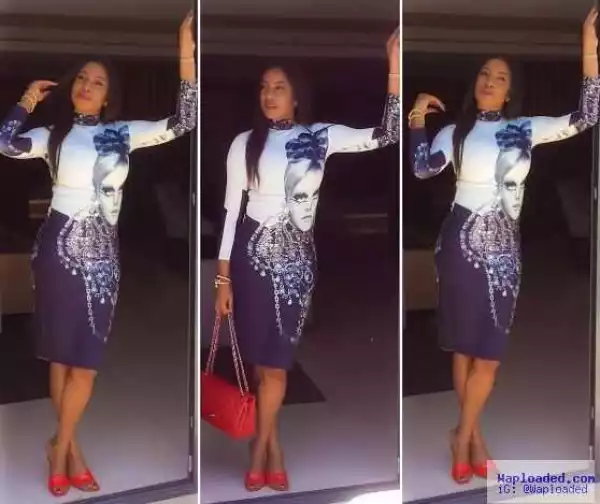 Photos: Actress Chika Ike Looks Beautiful As She Steps Out In An Azhariamal Outfit In Senegal